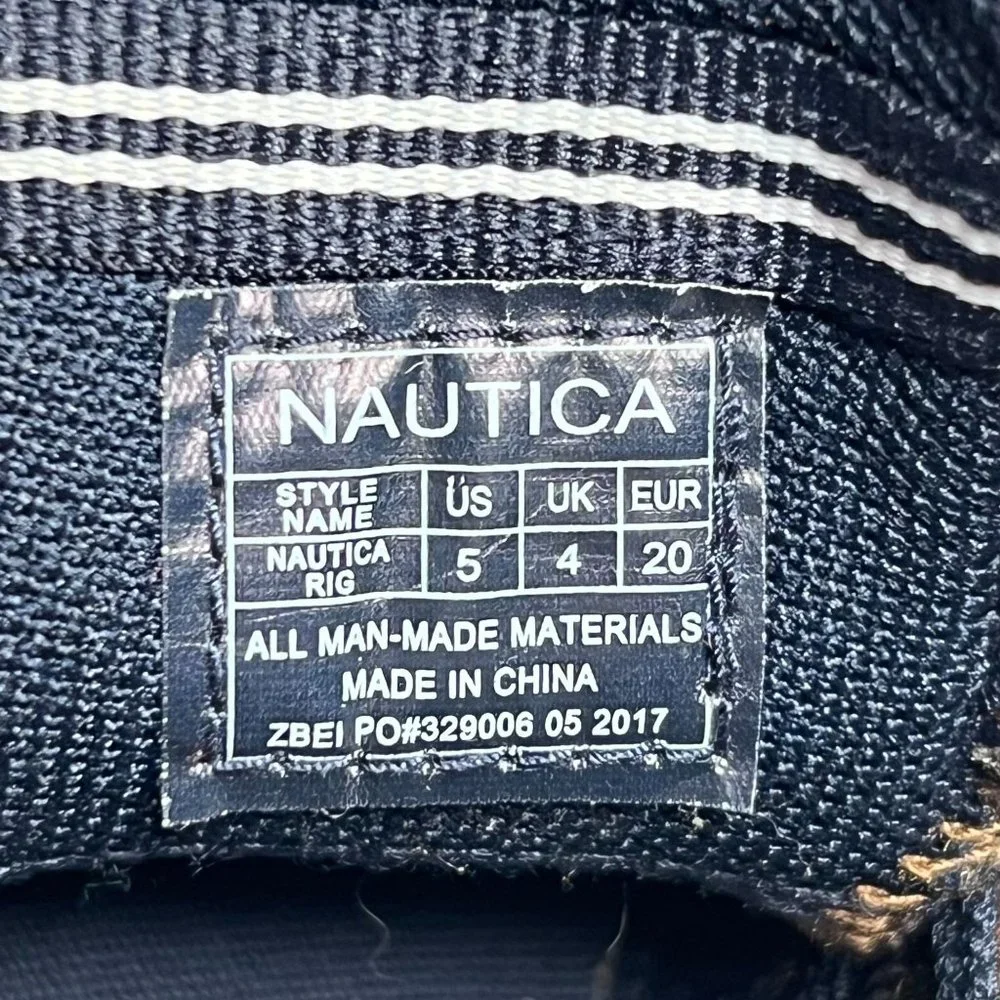 Nautica Chukka Boot Toddler Size 5‎ Brown Adjustable Strap Dress Shoe Bootie